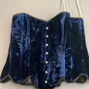 38” Blue Velvet Corset from Fiona’s Fineries